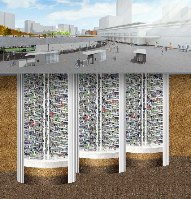 Installation of ECO Cycle™ in Front of Kobe Stationの画像