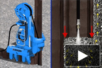 Press-in with Water Jetting