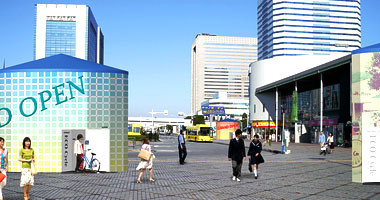 モバイルエコサイクル 駅前やバス停に