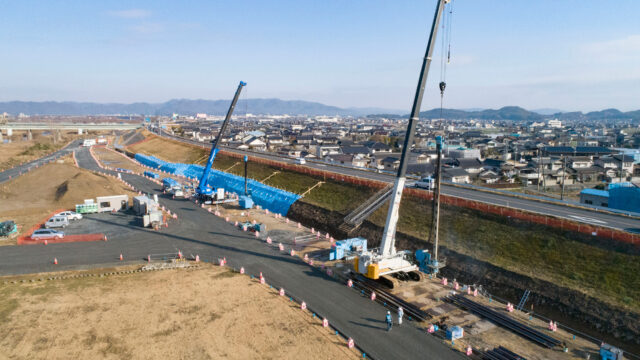 ハット形鋼矢板（900㎜幅）の硬質地盤圧入が 国交省の土木工事積算基準に掲載の画像