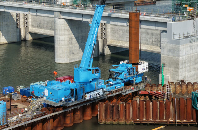 当社最大の「ジャイロパイラー™」岩手へ　最大2.5mの大口径に対応 震災復興の津波対策事業へ貢献の画像